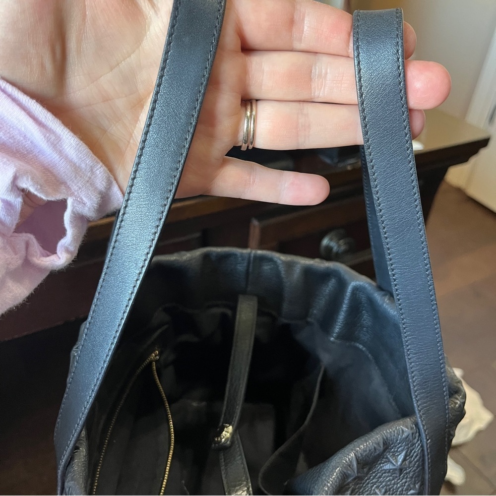 Jimmy Choo Black Star-Studded Leather Tote - Picture 14 of 16
